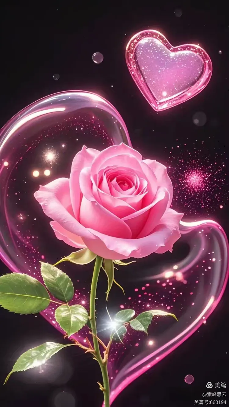 粉色艳丽的玫瑰